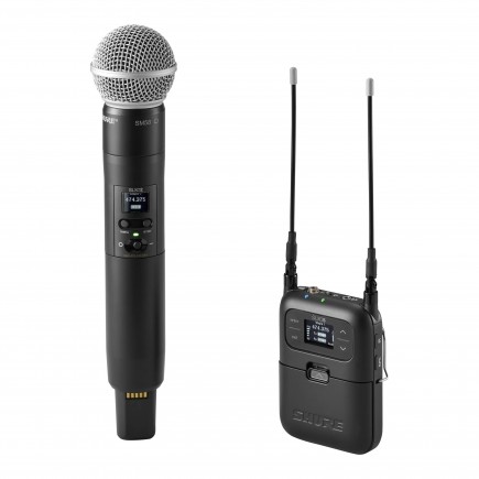 SLXD25/SM58-G59 - Cyfrowy nakamerowy system bezprzewodowy z nadajnikiem doręcznym SM58 (470-514 MHz)SHURE